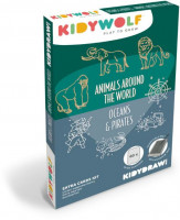 Kidywolf – Doplnkové karty Kidydraw mini – Zvieratá celého sveta, oceánov a piráti